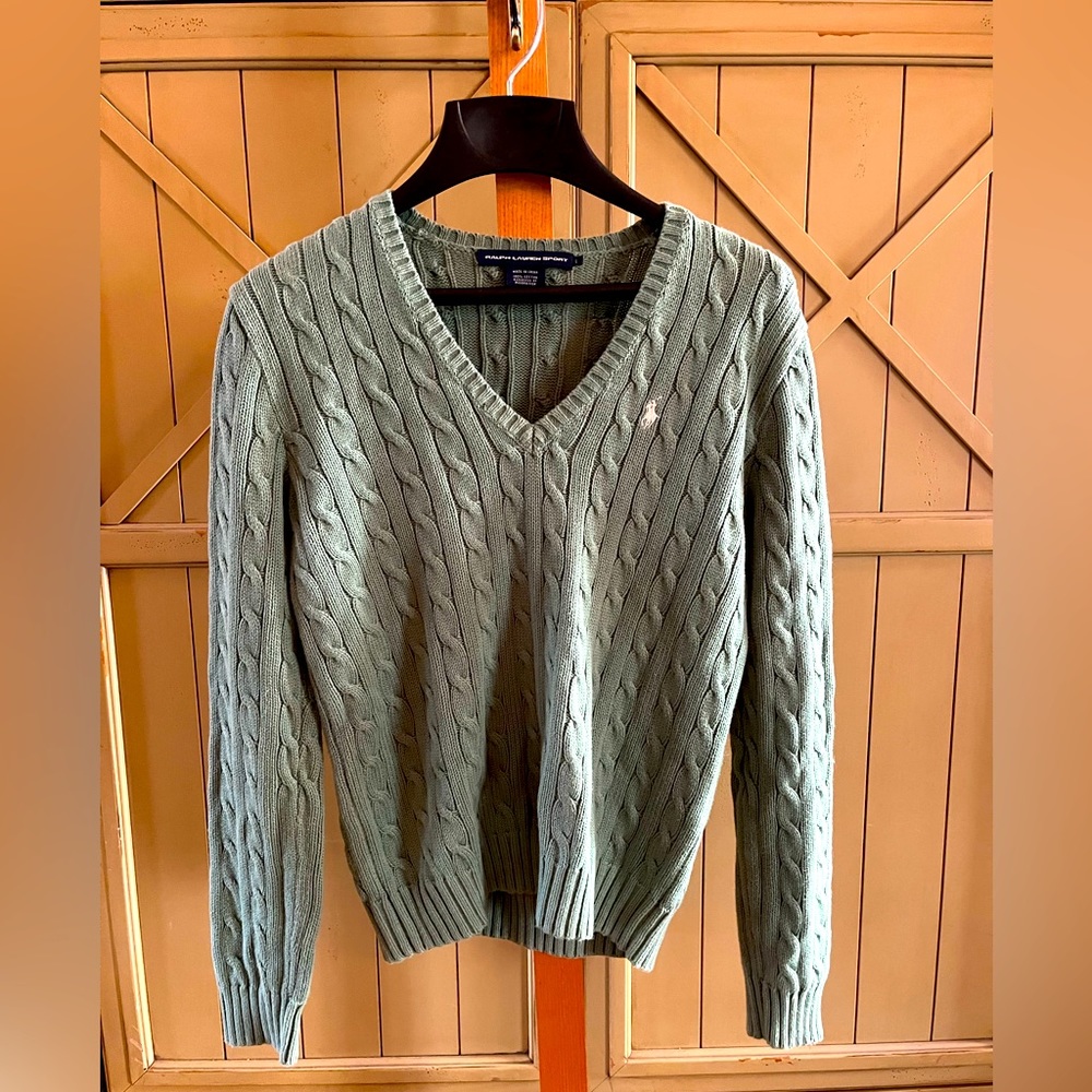 Light Used/ Ralph Lauren Sport Green Women’s Sweater/ Size L